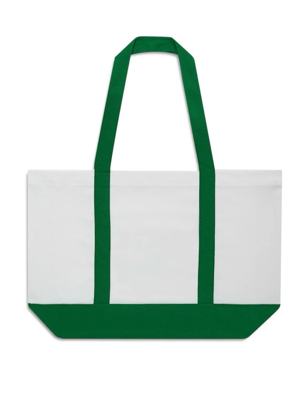 Beach Riot White and Green Canvas Tote with Tennis Logo